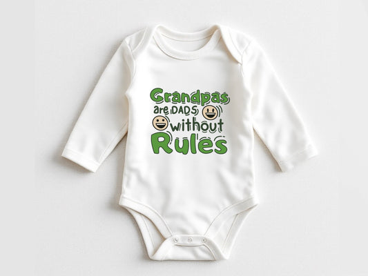 Funny Grandpa baby bodysuit, pregnancy announcement baby outfit, Fatherās Day present for grandpa