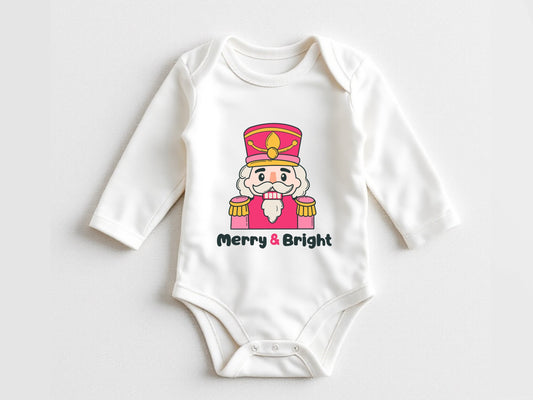 Christmas nutcracker baby bodysuit
