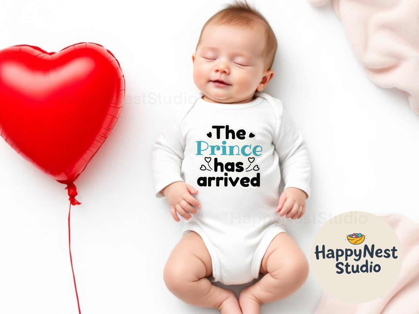 The prince has arrived - The princess has arrived- baby shower gift for newborn baby