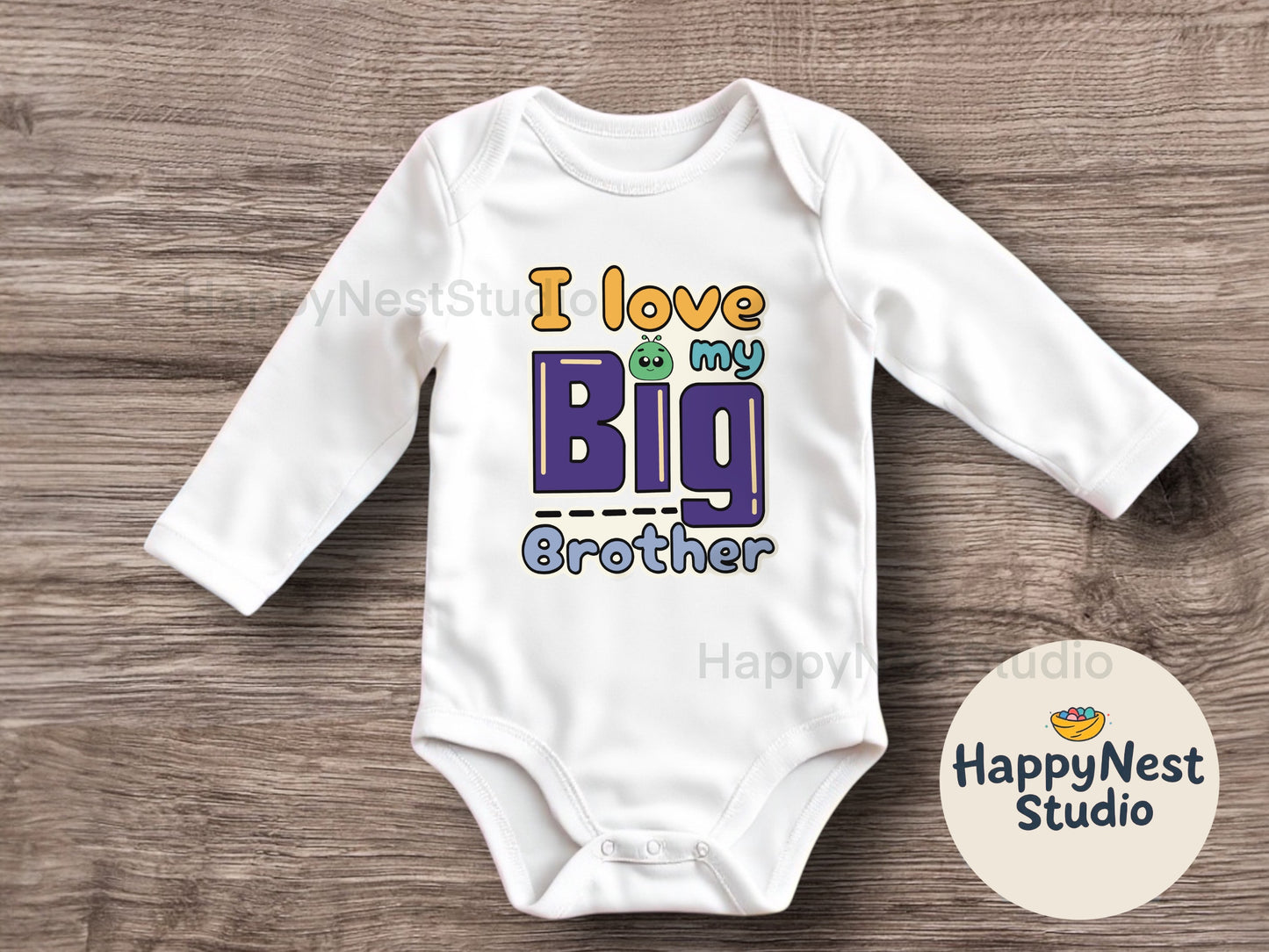 I love my big brother | I love my big sister | sibling announcement bodysuits