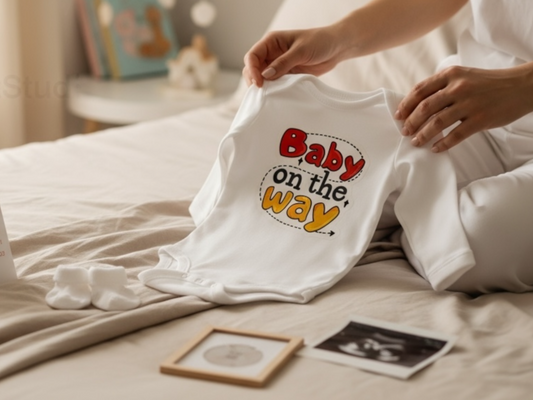 Baby on the way Pregnancy onesie®|Egg-specting a bunny| baby announcement bodysuit|baby onesie®