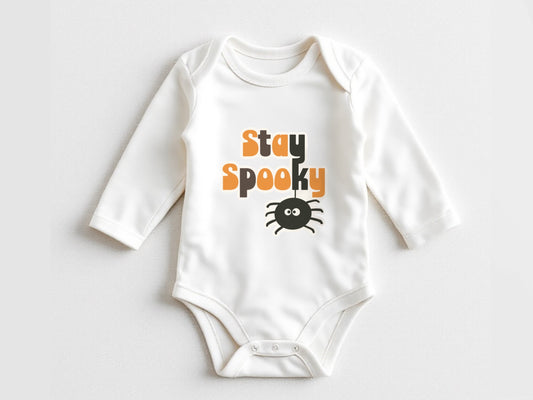 Stay spooky newborn onesie® | itsy bitsy spider onesie cute - spooky baby outfit for fall