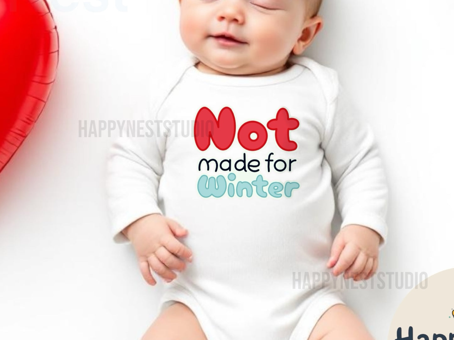 Not made for winter neutral baby bodysuit | winter baby outfit