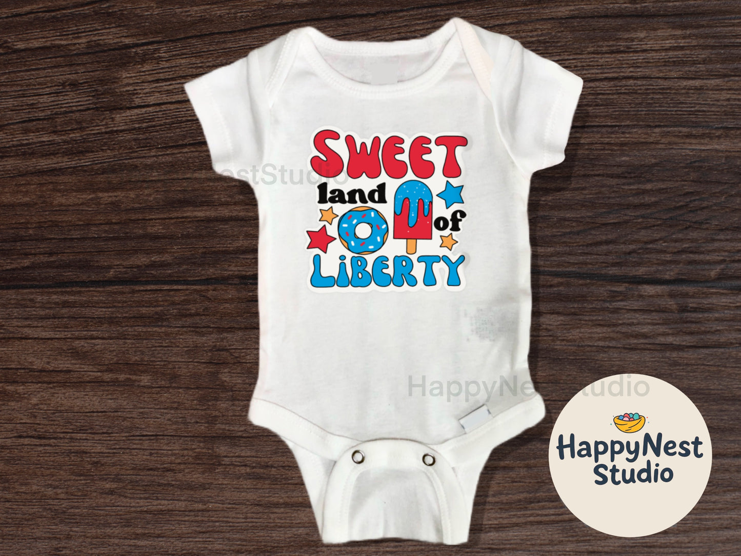 Sweet land of liberty onesie| little firecracker onesie| 4th of July baby onesie| first 4th of july| toddler 4th of July| USA onesie