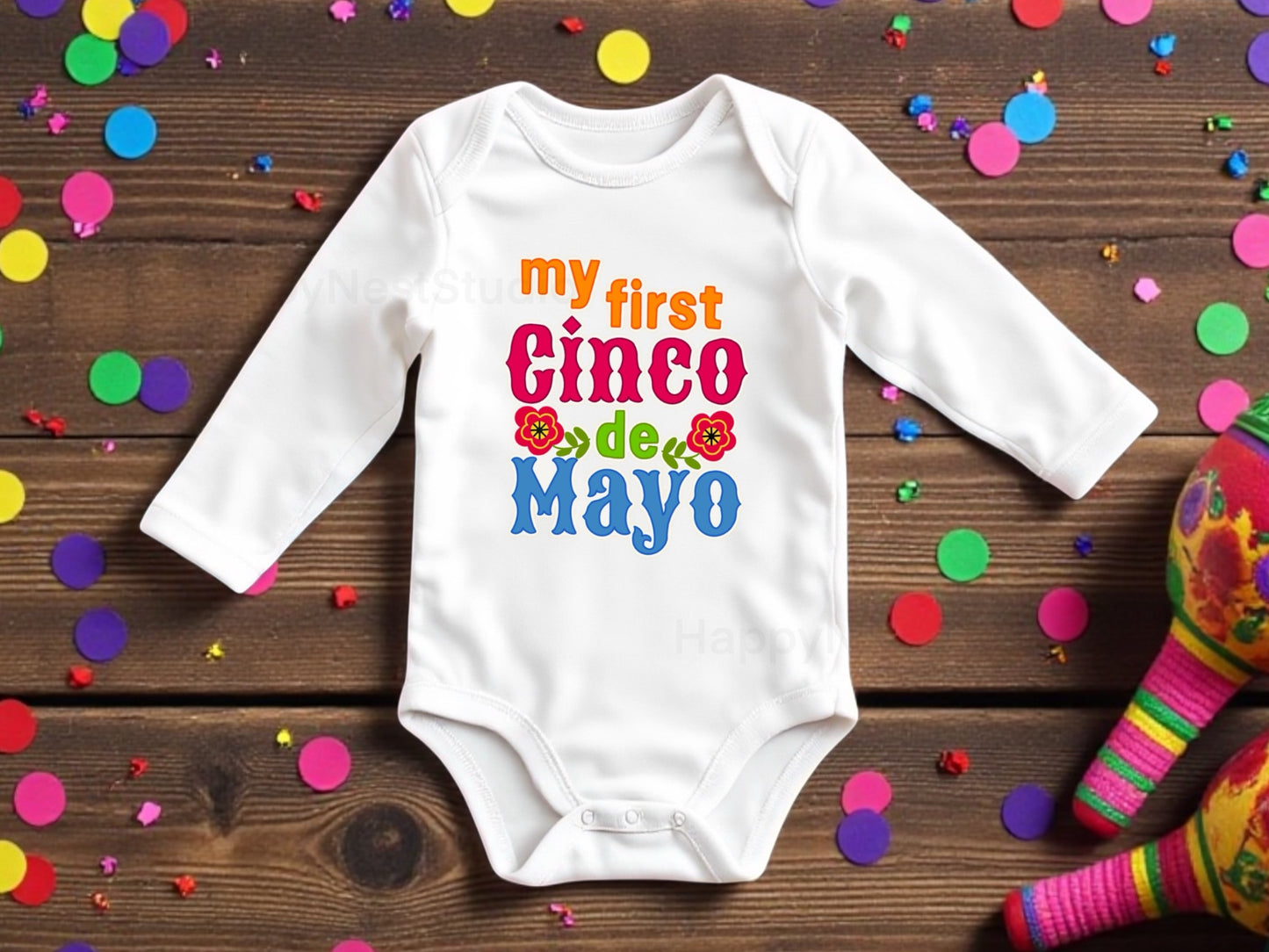 First Cinco de Mayo onesie®| baby announcement bodysuit|baby onesie®