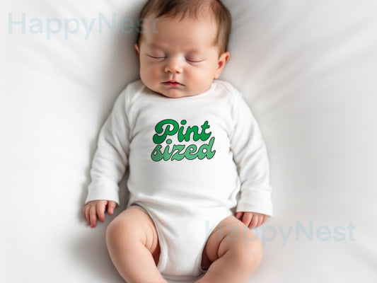 St. Patrick's Day - Pint Sized baby onesie® | March baby bodysuit| Spring baby onesie®| First Saint Patrick's Day outfit