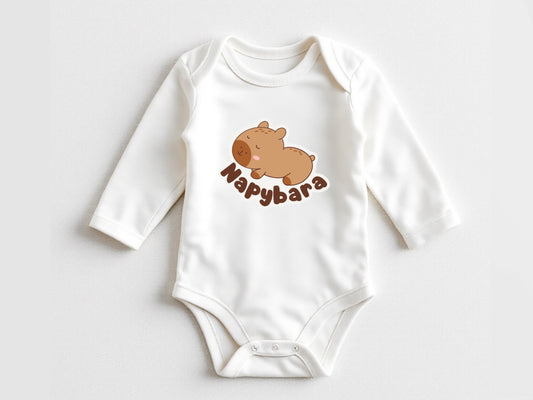 Napybara baby bodysuit | funny capybara baby outfit