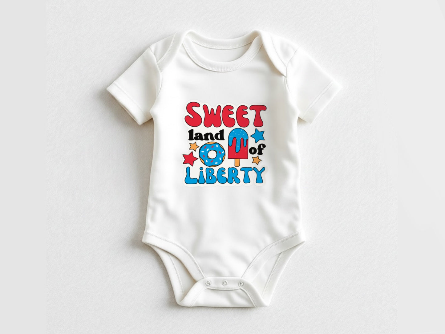 Sweet land of liberty onesie| little firecracker onesie| 4th of July baby onesie| first 4th of july| toddler 4th of July| USA onesie