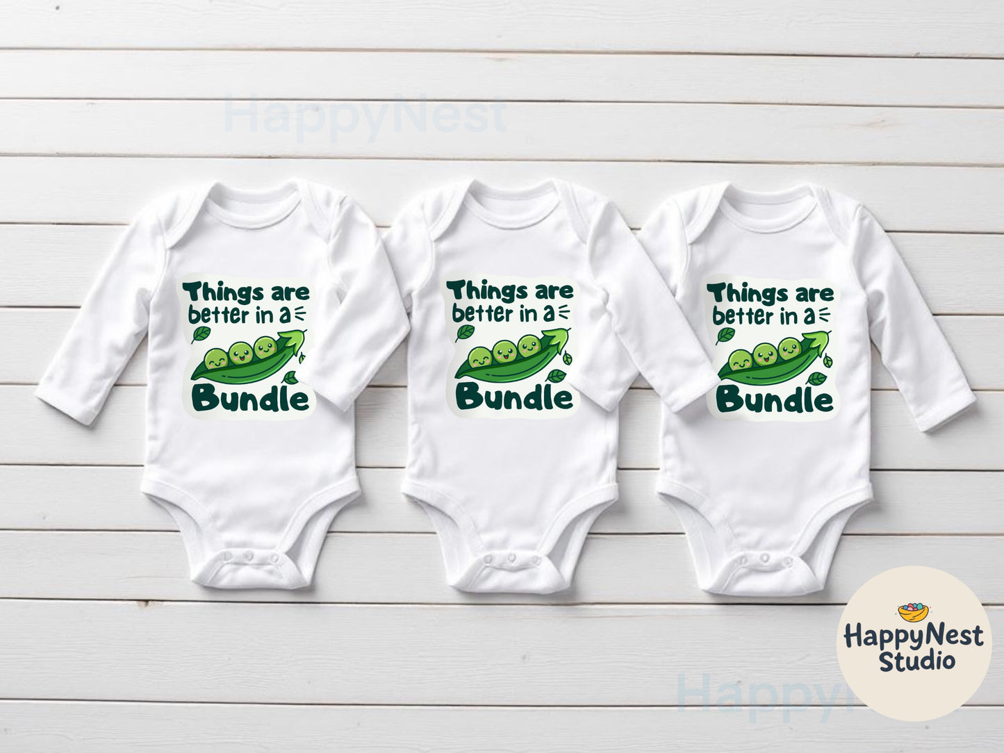 Things are better in a bundle triplet bodysuit set