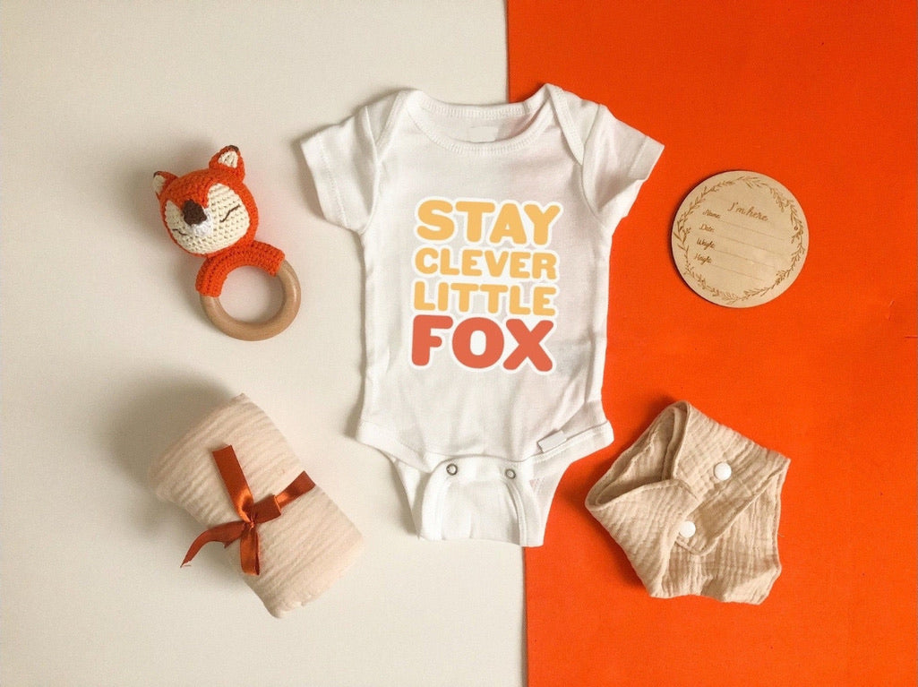 Cute Fox Baby Shower Gift Box | Affordable Christmas Baby Bundle | Luxe Bath Set | Perfect Coming Home Outfit