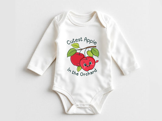 Apple picking baby bodysuit | cutest Apple in the orchard