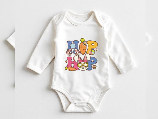 Easter baby onesie®| Hip hop| Easter bunny onesie® | Bunny bodysuit