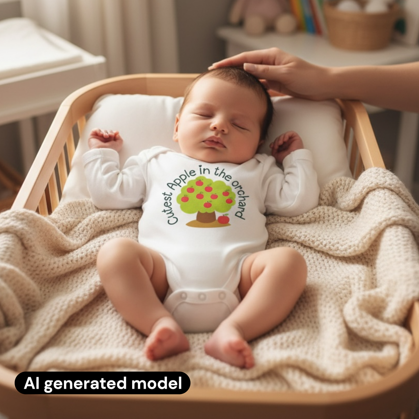 Apple picking baby bodysuit - cutest Apple in the orchard