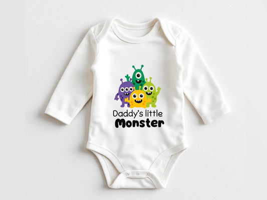 Daddy's Little Monster Onesie - Father's Day Outfit