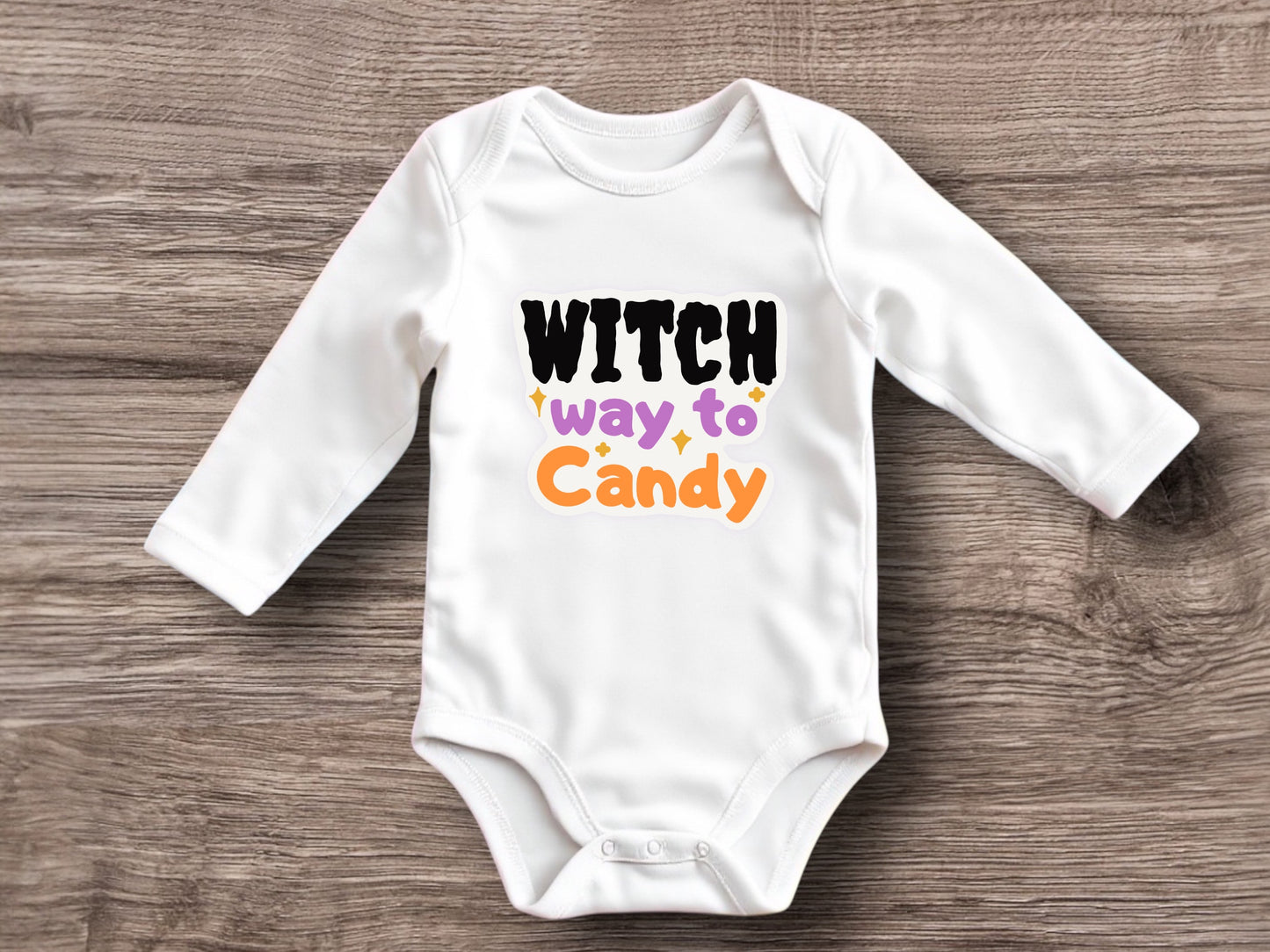 Halloween baby onesie| witch way to candy| wizard onesie| halloween baby onesie| baby first Halloween| spooky baby| October baby