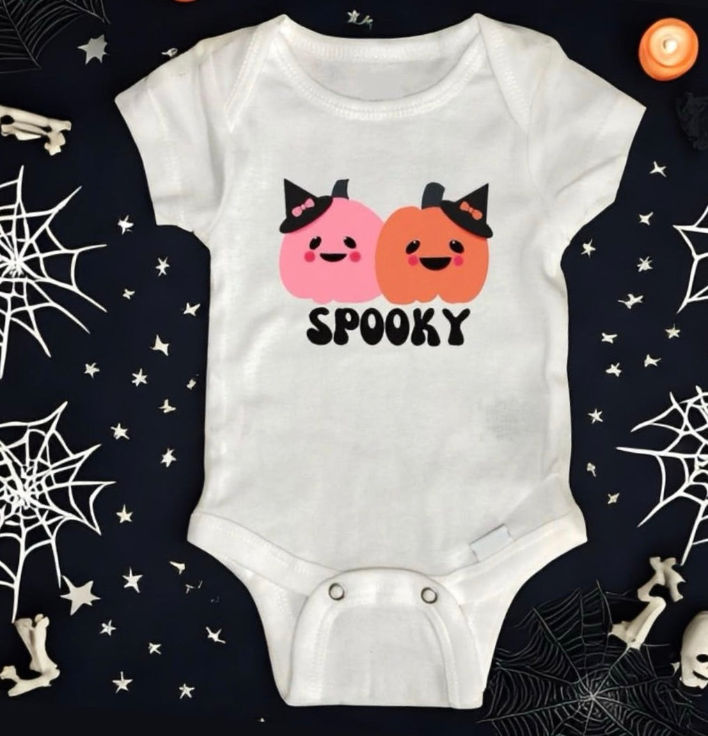 cute pumpkin baby bodysuit