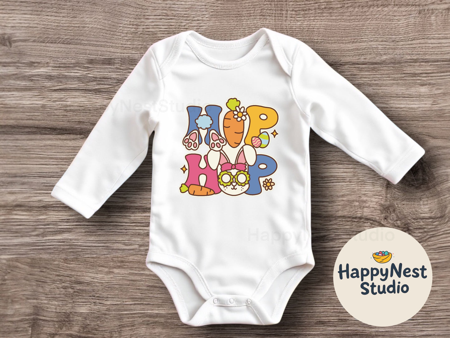 Easter baby onesie®| Hip hop| Easter bunny onesie® | Bunny bodysuit