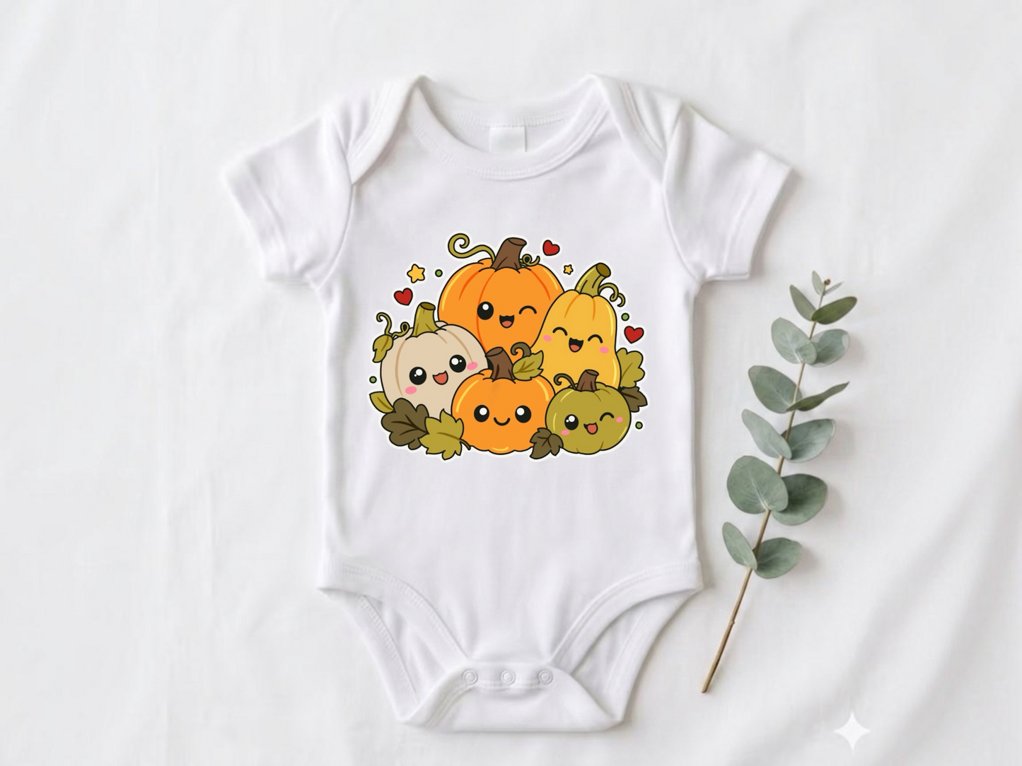 Pumpkin patch baby onesie fall baby clothes gender neutral long sleeve