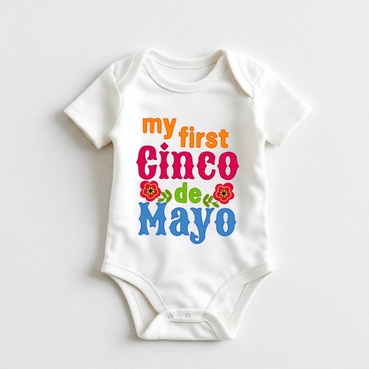 First Cinco de Mayo onesie®| baby announcement bodysuit|baby onesie®
