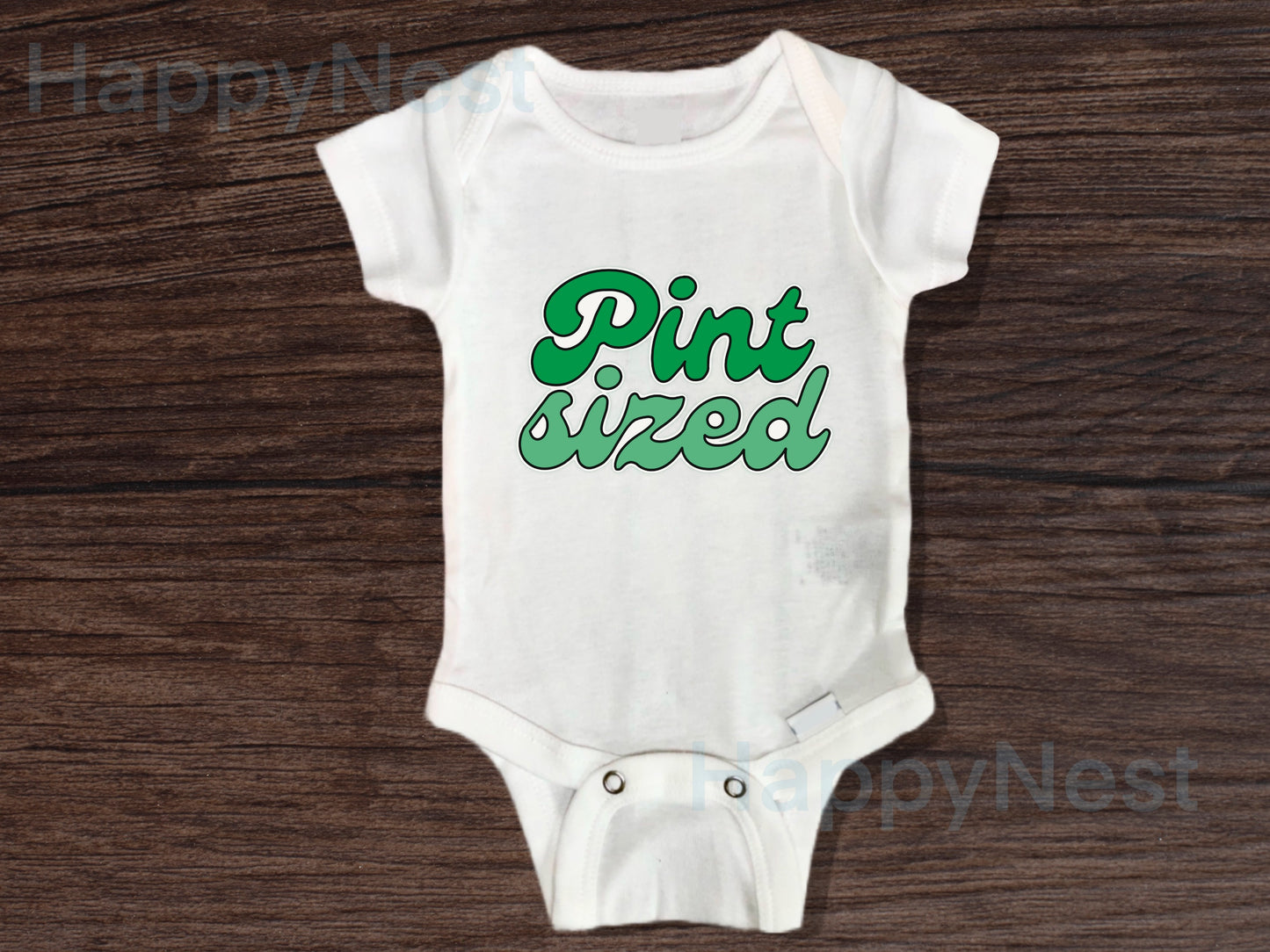 St. Patrick's Day - Pint Sized baby onesie® | March baby bodysuit| Spring baby onesie®| First Saint Patrick's Day outfit