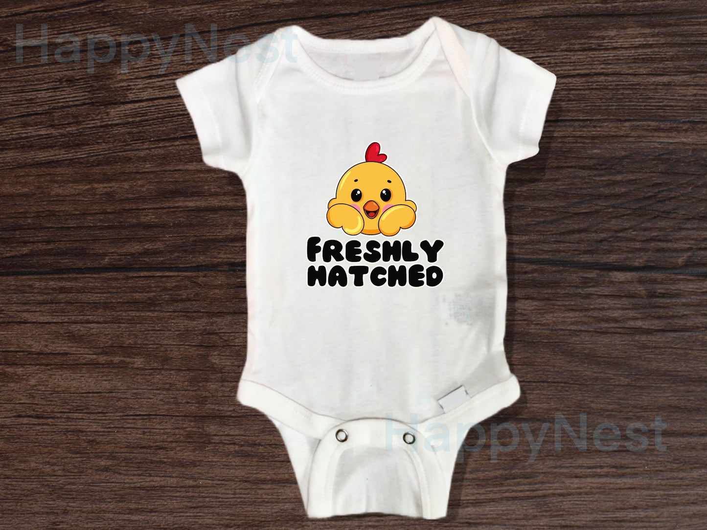 Easter baby onesie®| Freshly Hatched| Easter chick onesie® | Bunny bodysuit