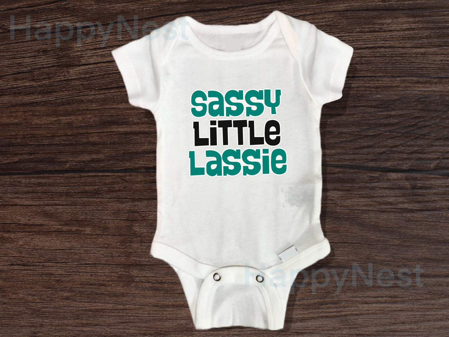 St. Patrick's Day - Sassy little Lassie baby onesie® | March baby bodysuit| Spring baby onesie®| First Saint Patrick's Day outfit