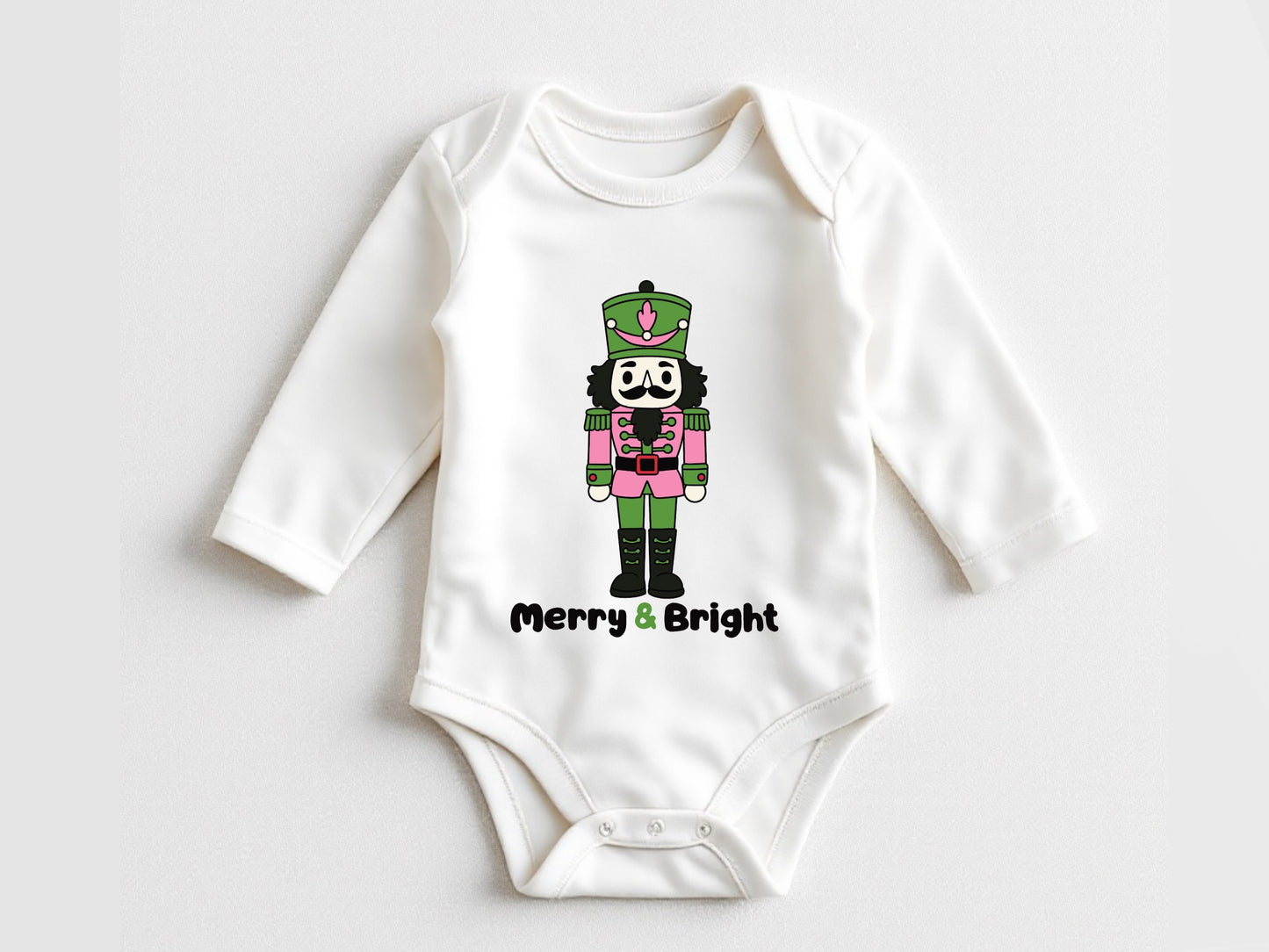 Christmas nutcracker baby bodysuit