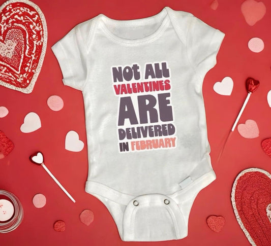 Pregnancy Announcement bodysuit | Valentine’s Day Baby Gift