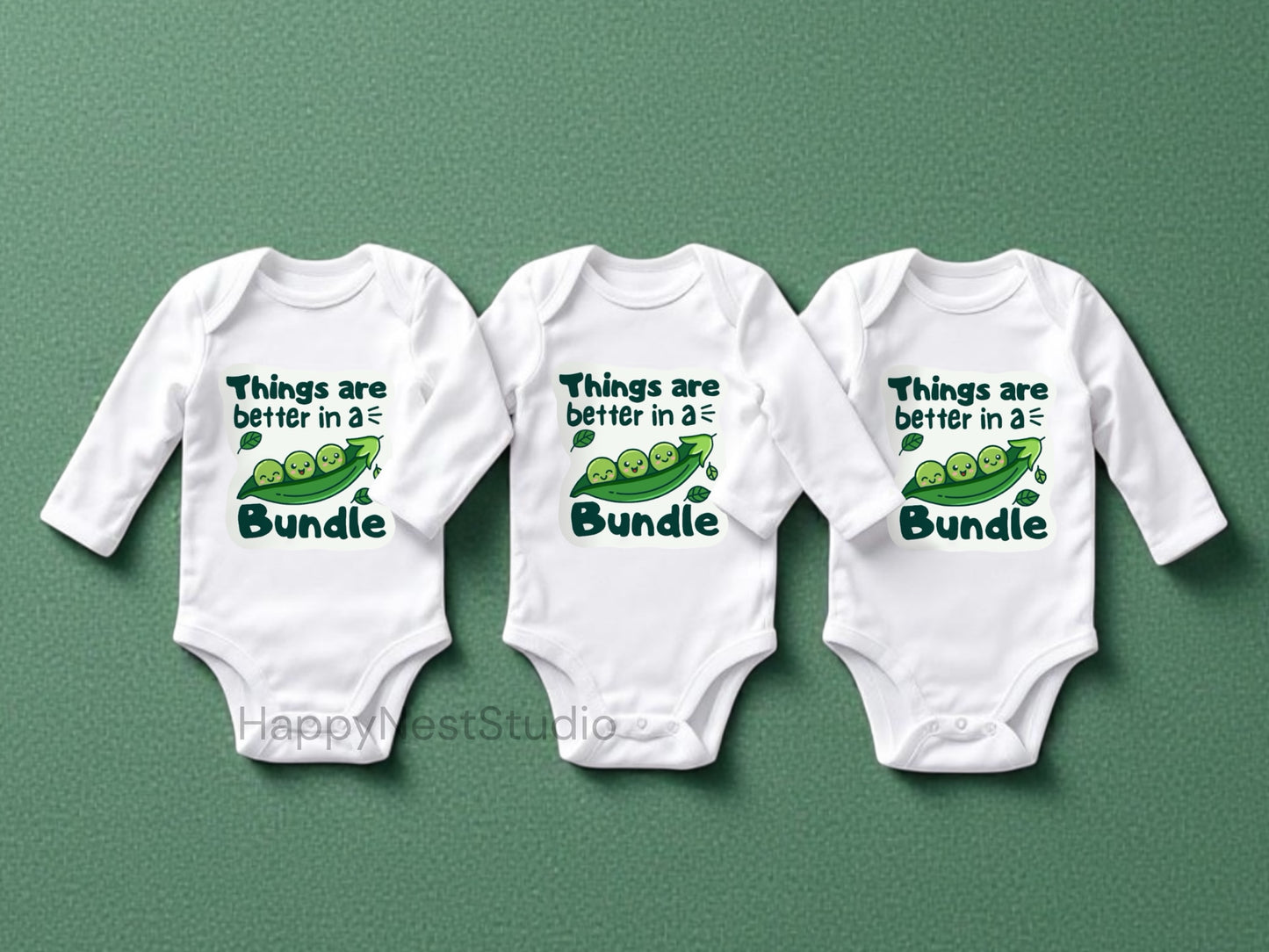 Things are better in a bundle triplet bodysuit set
