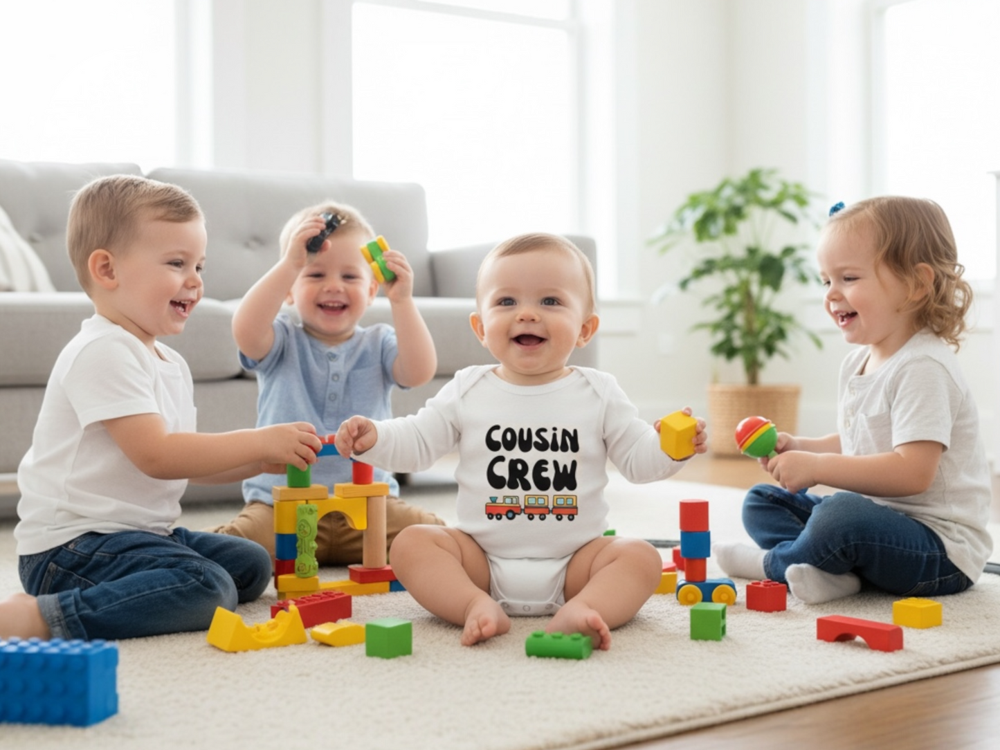 Cousin crew baby announcement bodysuit