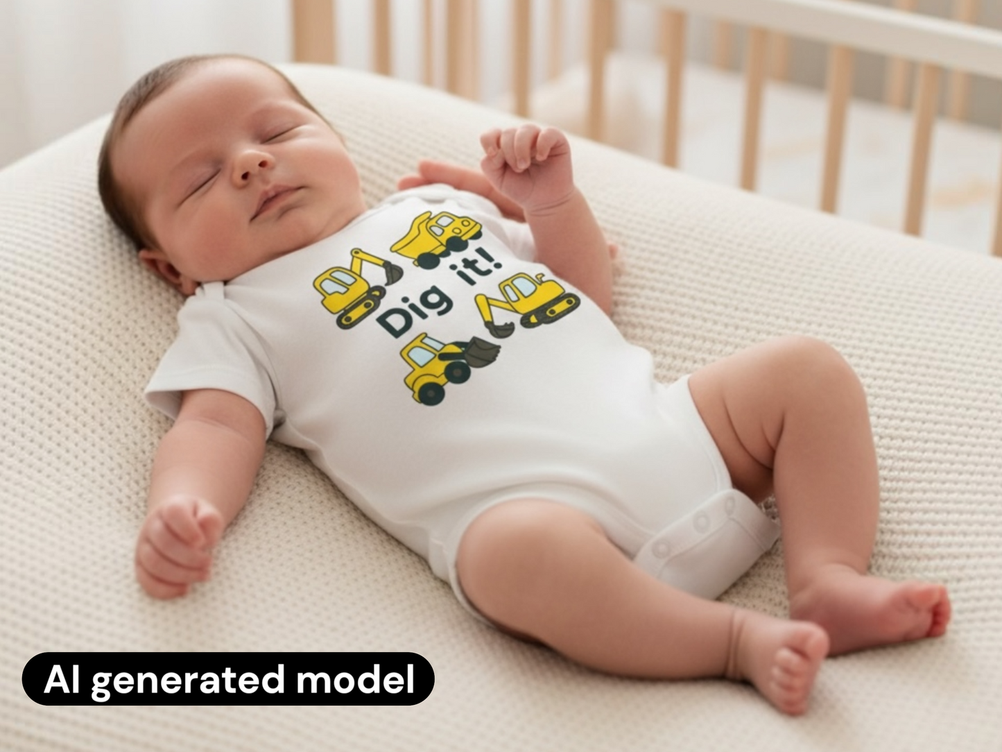 Construction baby bodysuit first birthday baby boy outfit