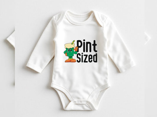 St. Patrick's Day - Pint Sized baby onesie® | March baby bodysuit| Spring baby onesie®| First Saint Patrick's Day outfit