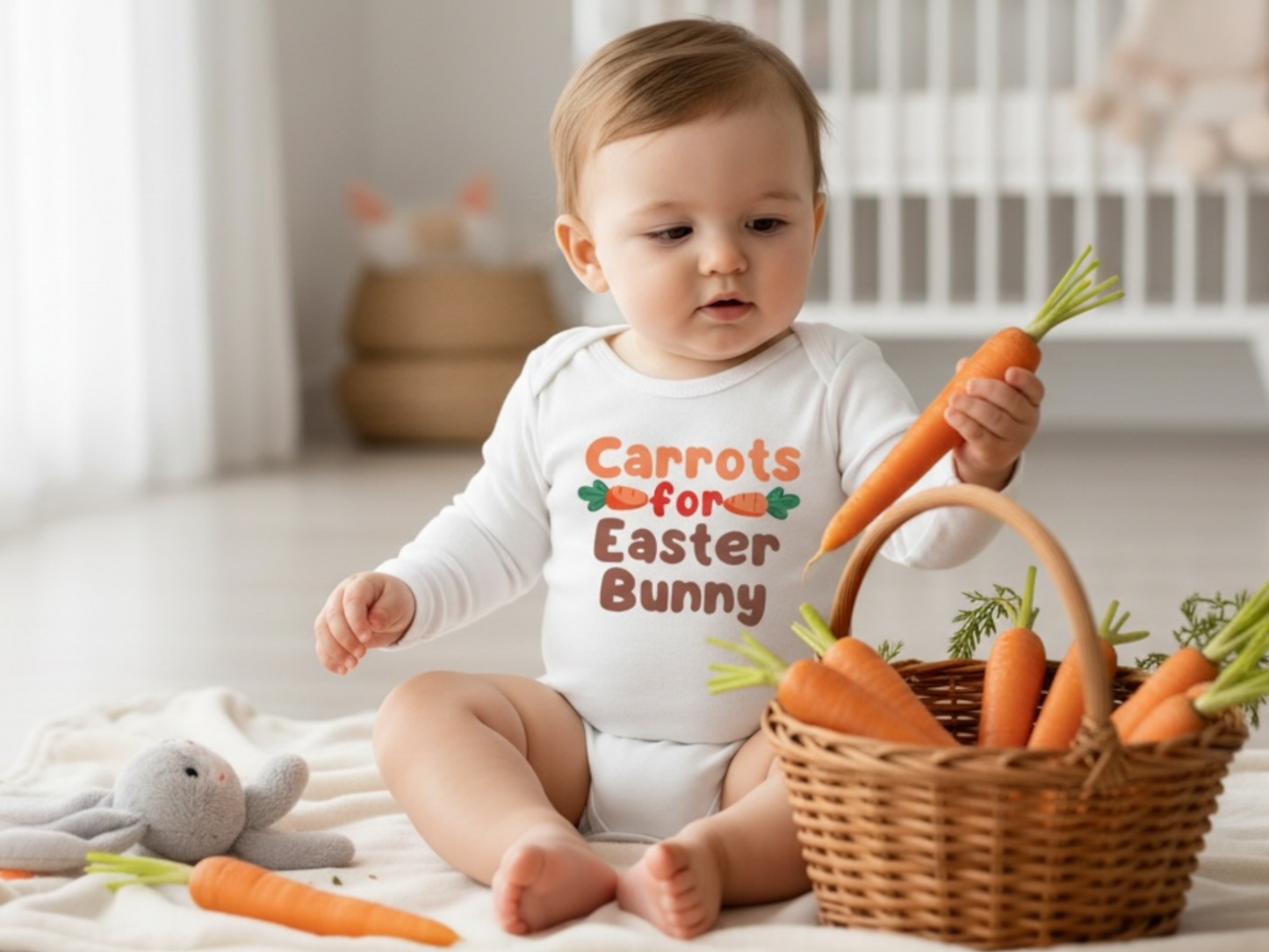 Easter baby onesie®| Carrot for Easter Bunny| Easter carrot onesie® | Bunny bodysuit