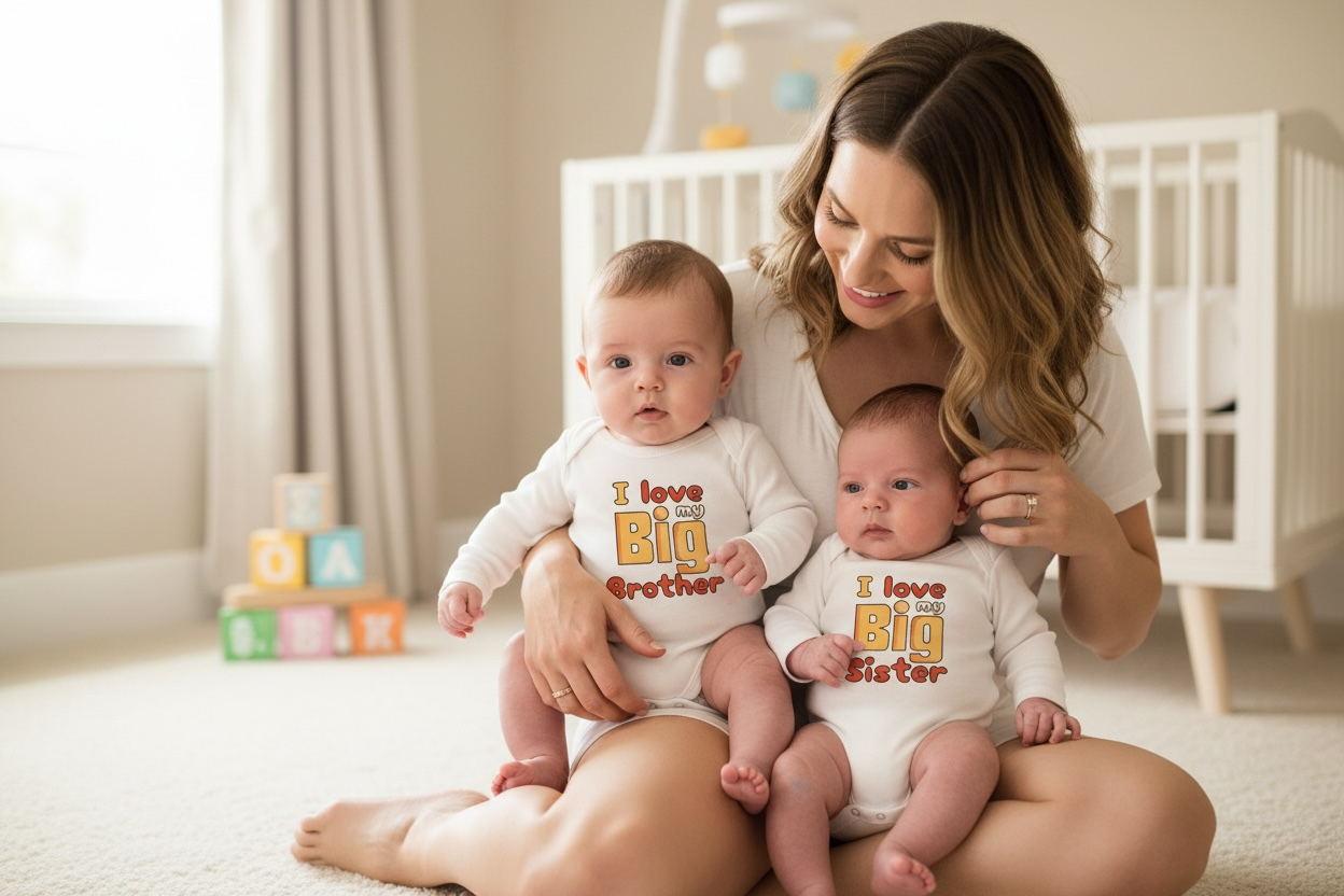 I love my big brother | I love my big sister | sibling announcement bodysuits