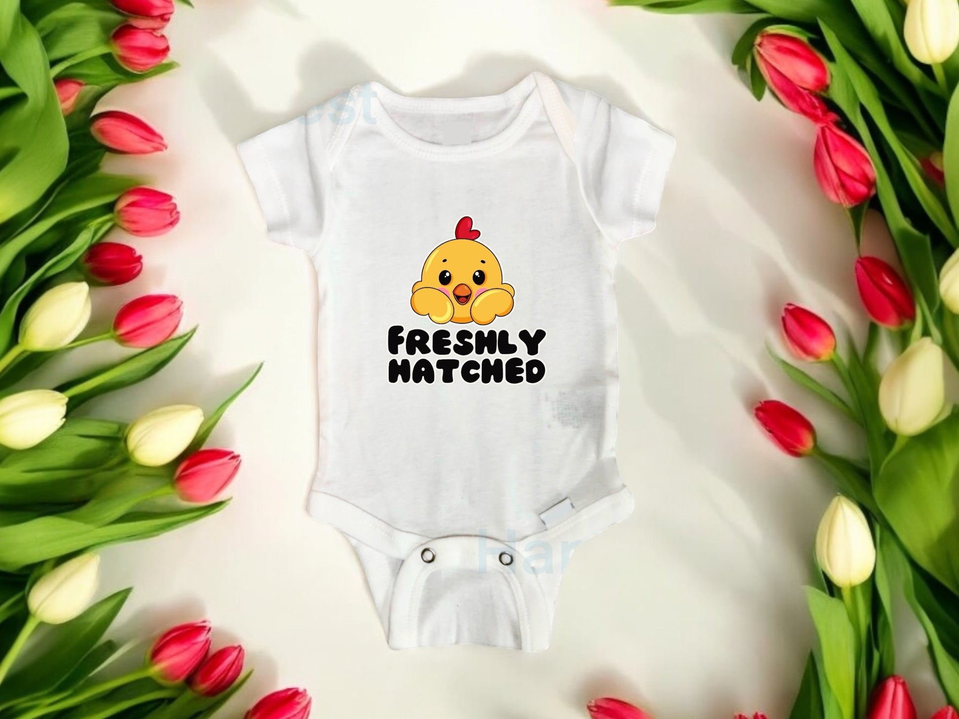 Easter chick bodysuit, baby Easter gift, baby clothes, happy Easter, Easter gift for baby, Peter rabbit, little tiny clothing, birth announcement, chick bodysuit, unisex bodysuit