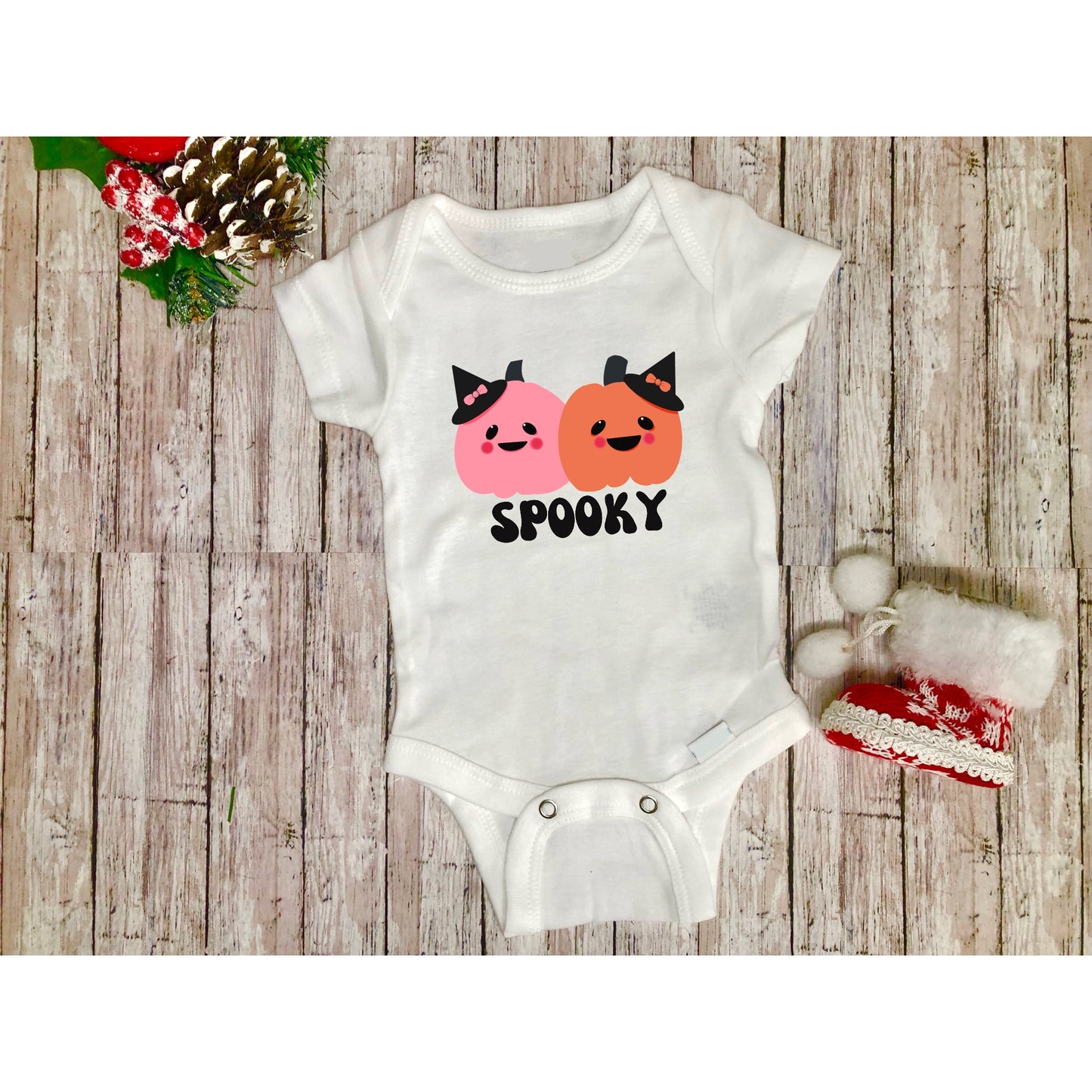 cute pumpkin baby bodysuit