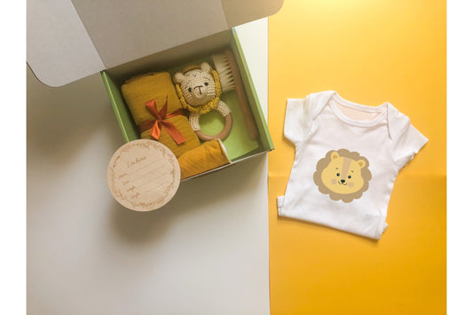 Lion Newborn Gift Set With Bath Supplies