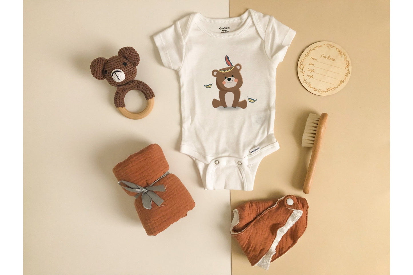 Teddy bear Gift box| Newborn baby shower gift| baby boy gift set